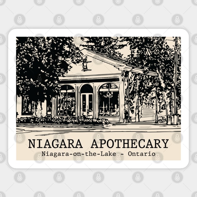 Niagara Apothecary - Niagara-on-the-Lake ON Magnet by Lakeric